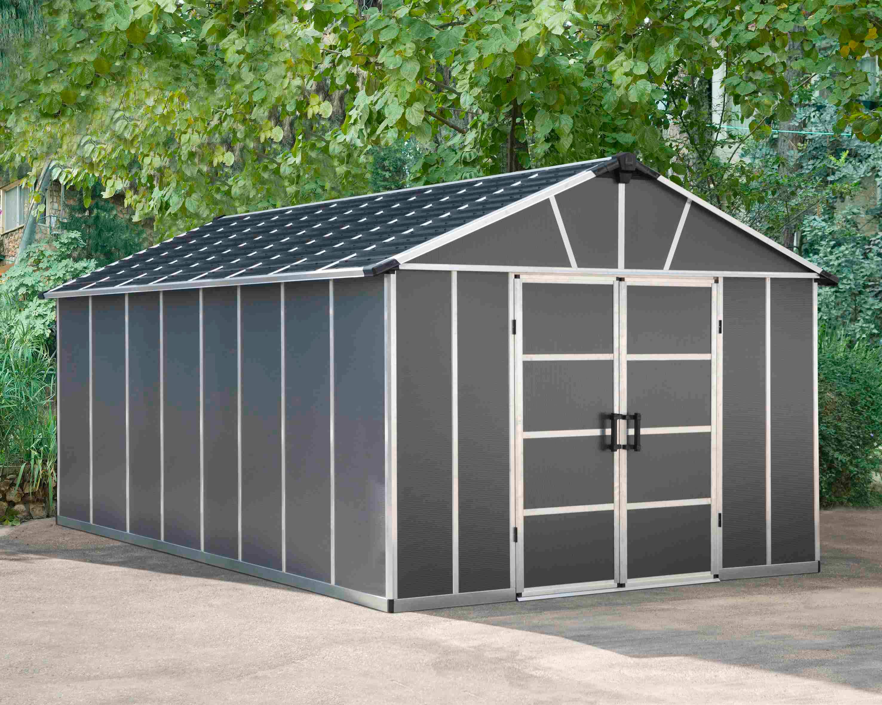 Palram - Abri de Jardin Polycarbonate Yukon sans plancher 17,2m2 - Image 1