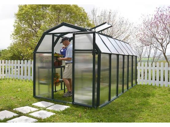 Canopia by Palram - Serre De Jardin Polycarbonate Double Parois Verte 7,6 m² - PALRAM - Image 1