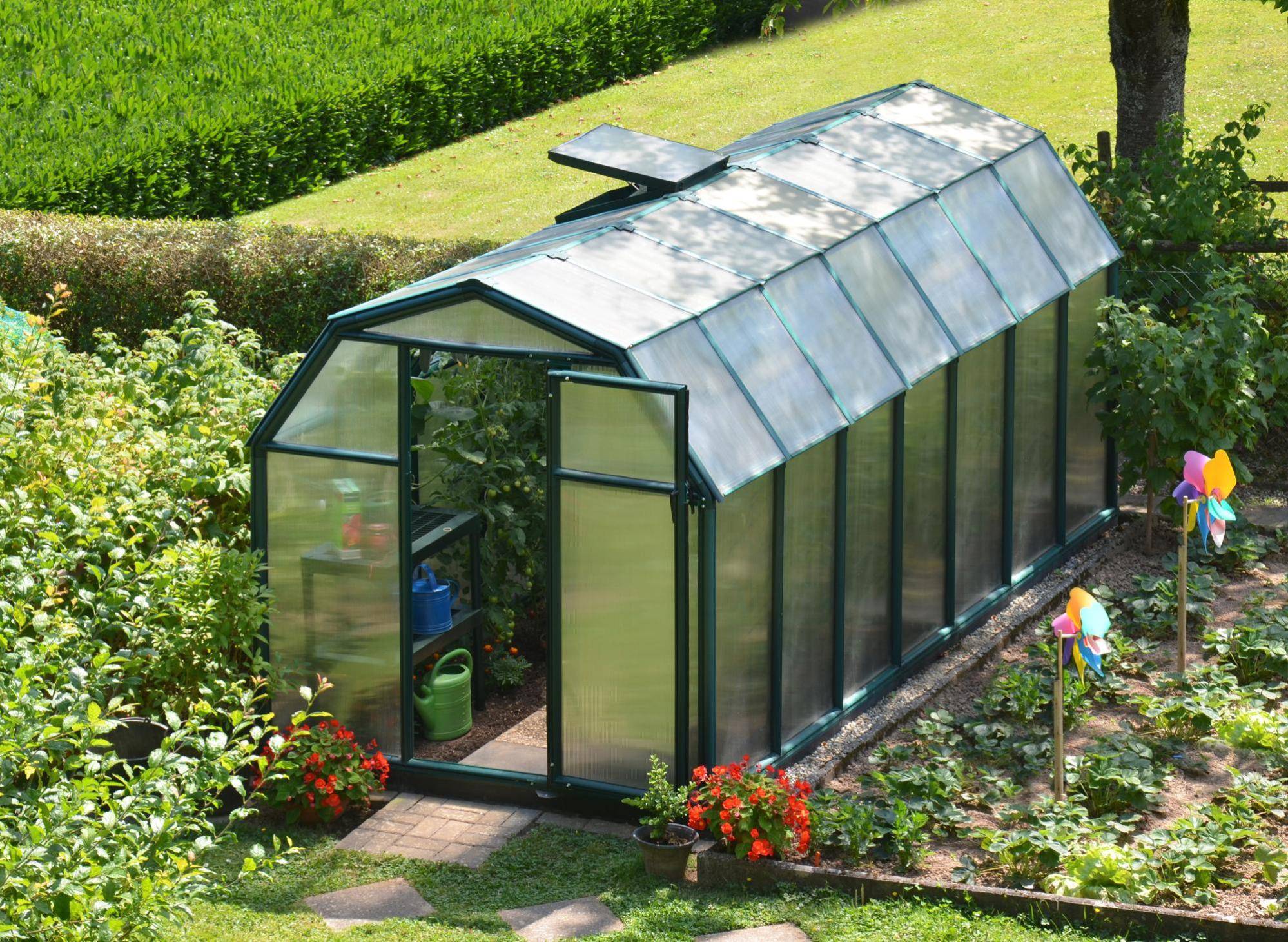 Canopia by Palram - Serre de jardin Polycarbonate Vert 449 x 204 cm – PALRAM - Imagen 9