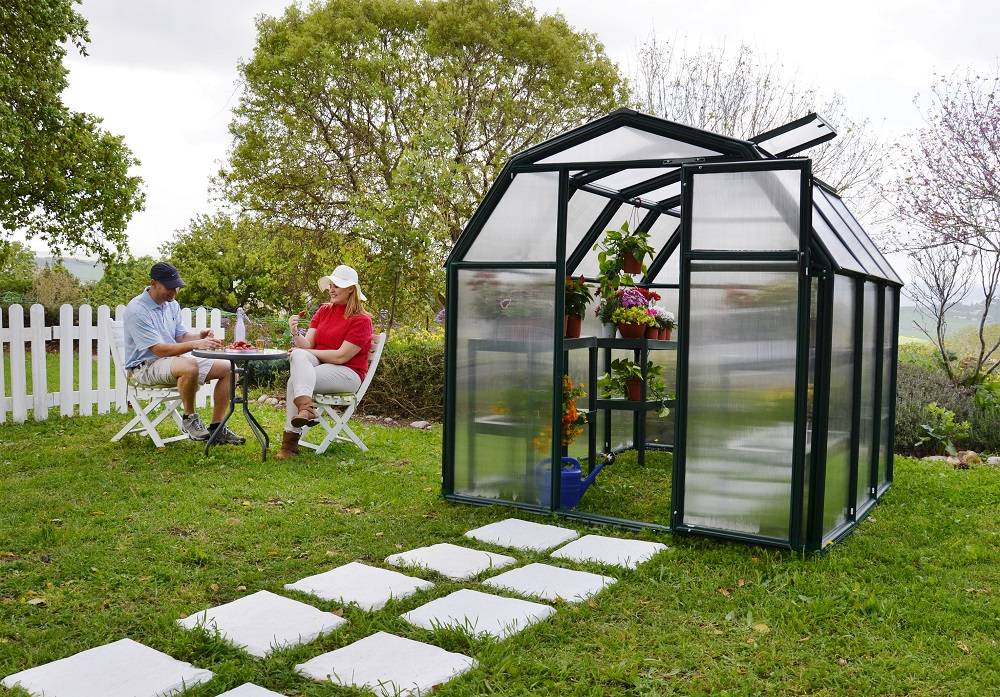 Palram - Rion Serre de Jardin PVC et Polycarbonate Eco Grow 4,1m2 - Image 1
