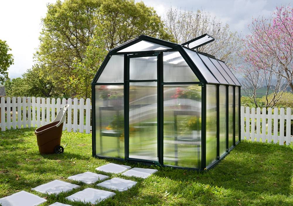 Palram - Rion Serre de Jardin PVC et Polycarbonate Eco Grow 5,4m2 - Image 1