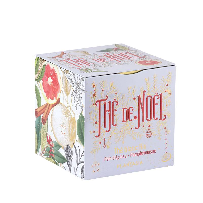 Thé de Noël blanc pain d'épices Bio - Cube en métal - 48 g
