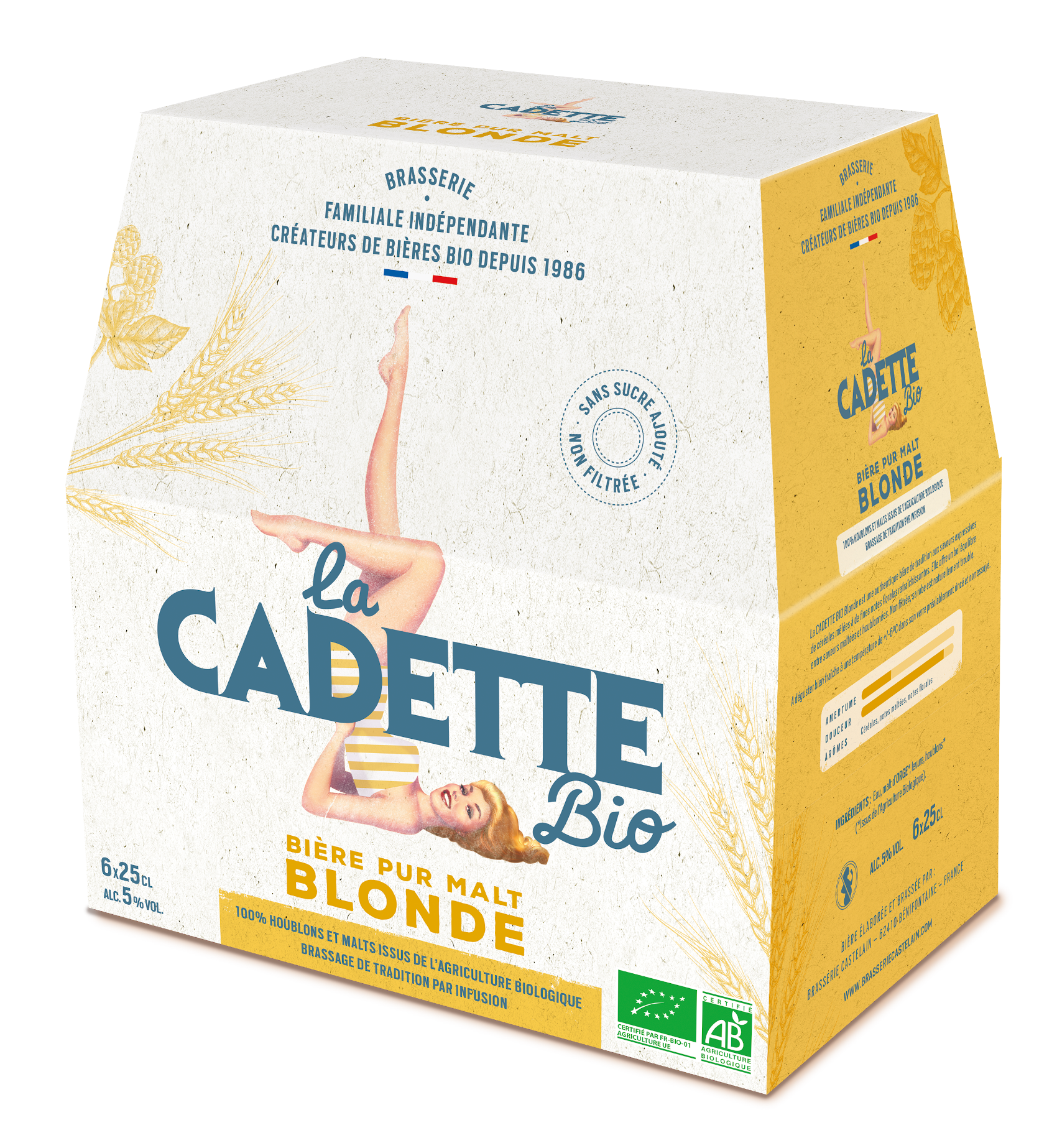 Cadette - Cerveza blanca BIO 6 x 25 cl - La Cadette