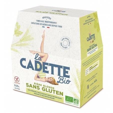 Cadette bio - Cerveza rubia sin gluten BIO 6 x 25cl - La Cadette