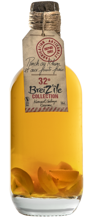 Colección Breiz'île - Ron añejo Kumquat Galanga Cúrcuma 50 cl