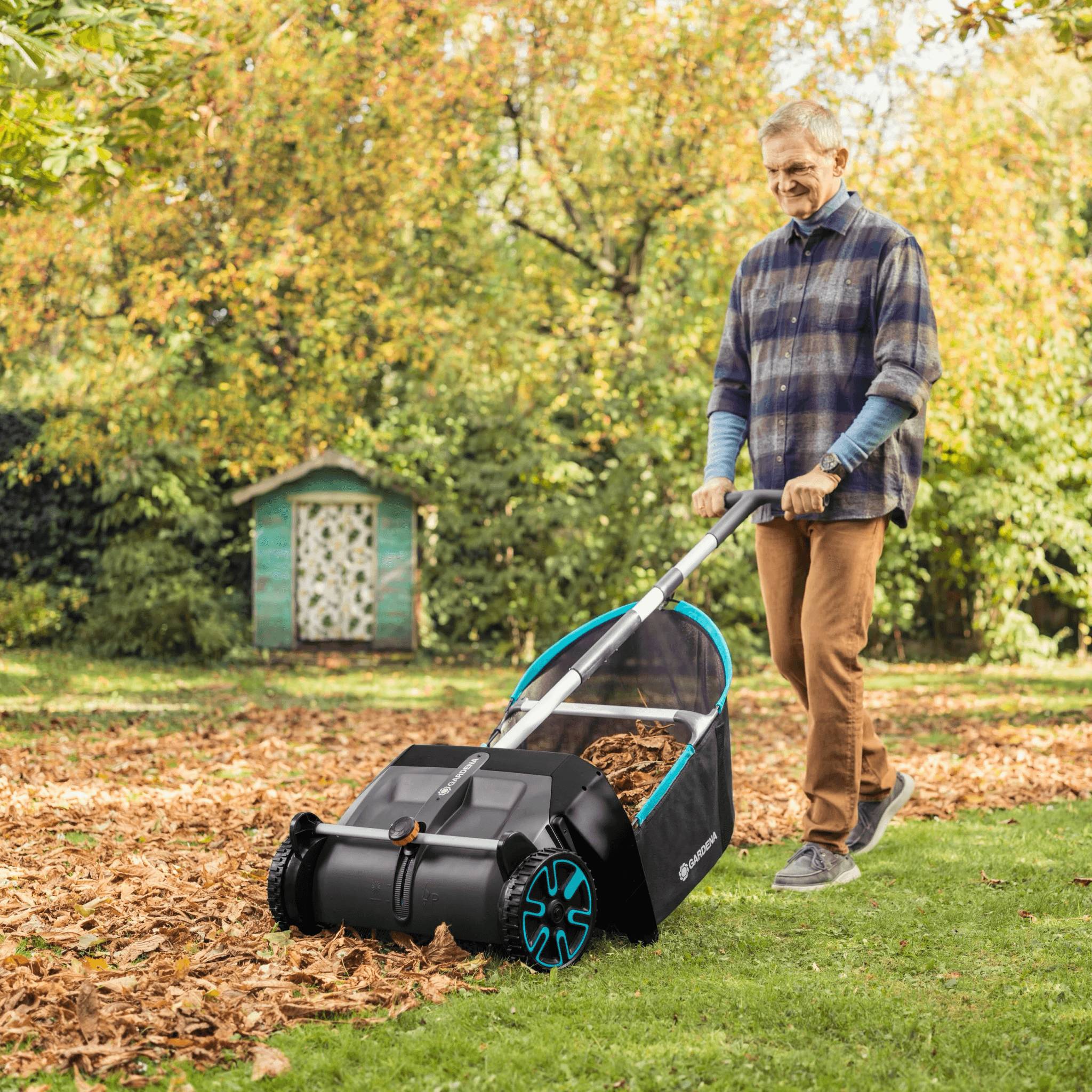 Gardena - Ramasse feuilles manuel avec bac 90L l. 50 cm - Gardena - Imagen 8