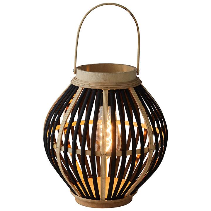 Watt & Home - Lanterne Solaire Bambou Naturel - WATT & HOME