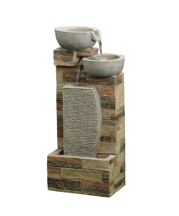 Ciddeco - Ciddeco - Fontaine pomme avec cascade L.28,5 x l.34 x H.74 cm