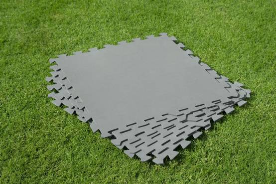 Bestway - Bestway - Tapis de sol gris 9 pièces, L.50 x l.50 cm - Image 3
