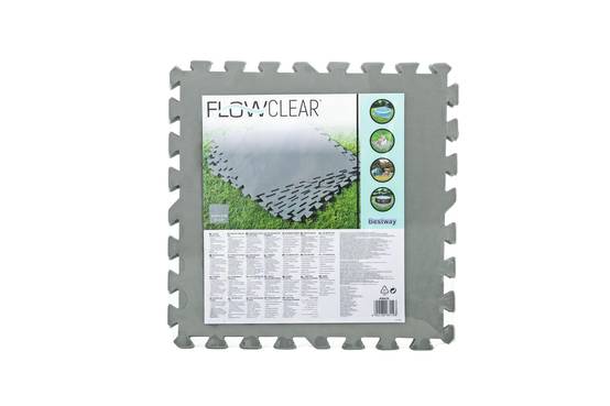 Bestway - Bestway - Tapis de sol gris 9 pièces, L.50 x l.50 cm - Image 2