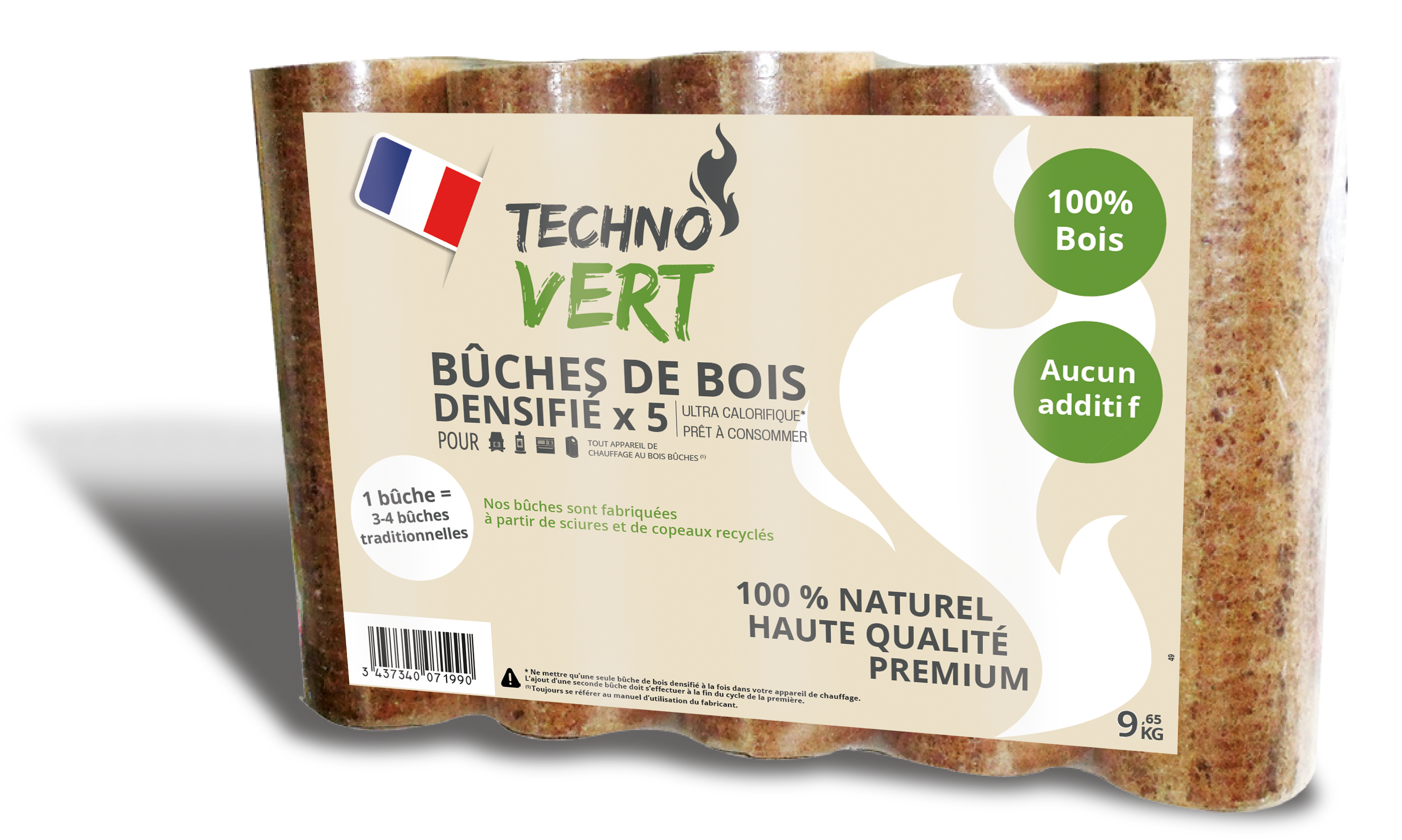 TECHNO VERT - Bûches densifiées - Technovert - Imagen 1