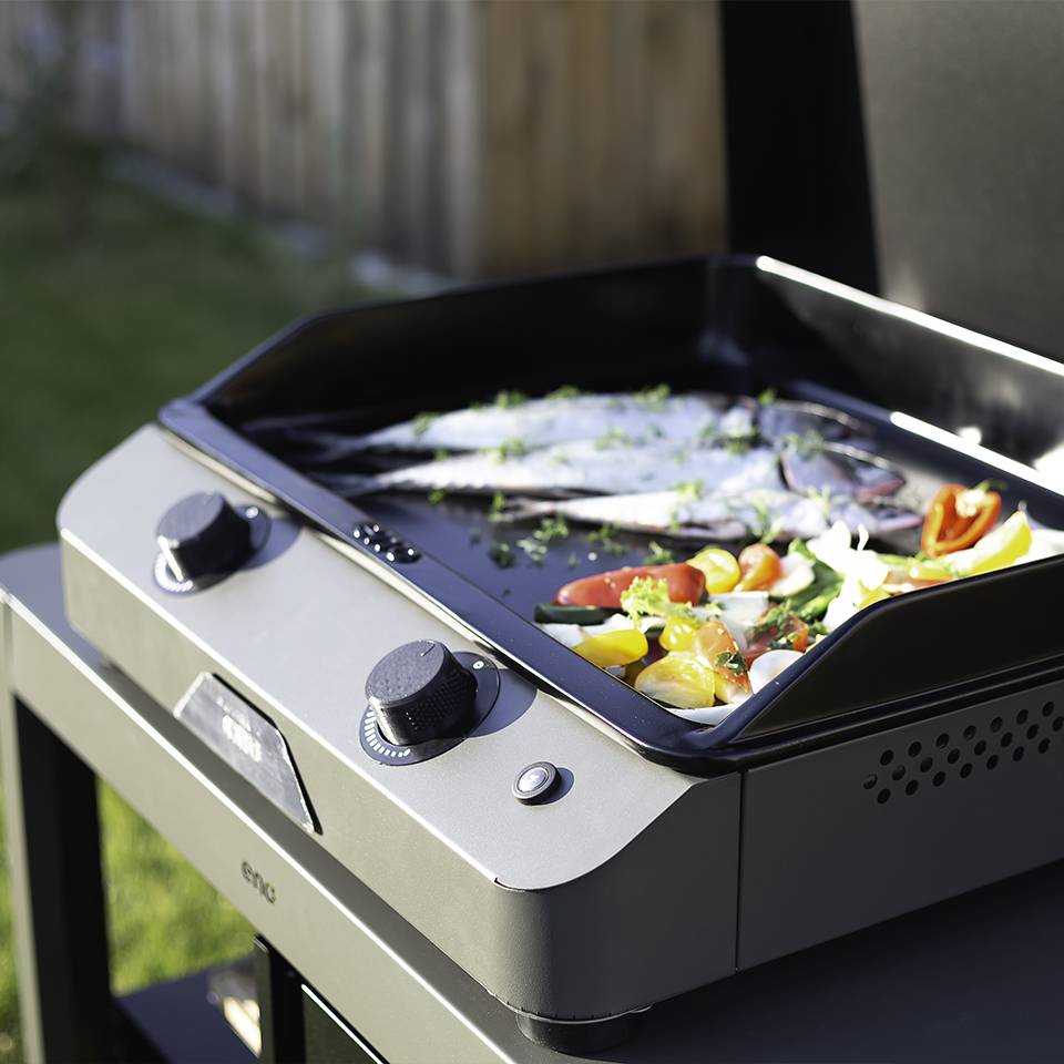 Eno - Eno - Combo Plancha Fusion 60 gris + capot - 6/8 pers - Image 5