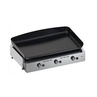 Eno - Plancha gaz 3 feux fonte émaillée inox gris Initial 65 Eno