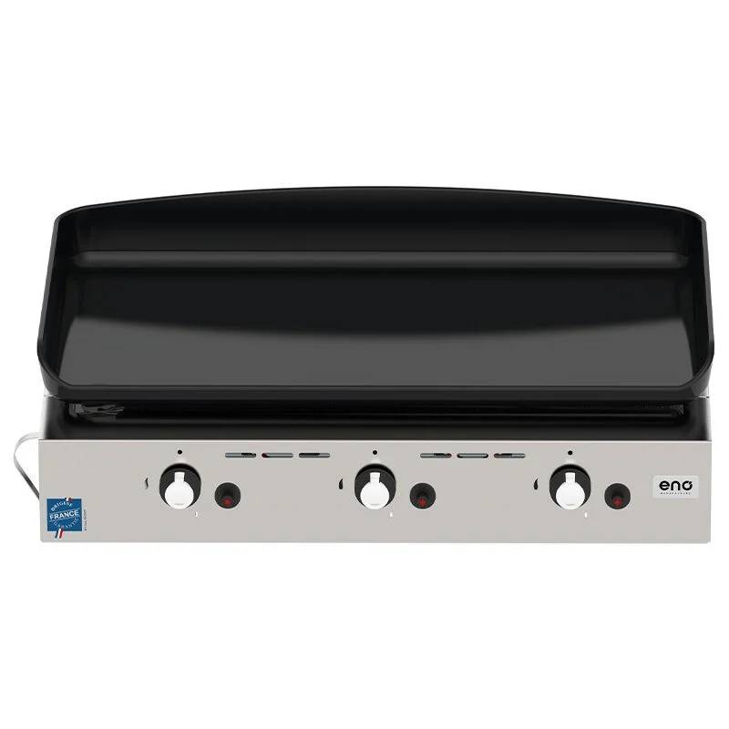 Eno - Plancha gaz 3 feux fonte émaillée inox gris Initial 65 Eno - Imagen 2