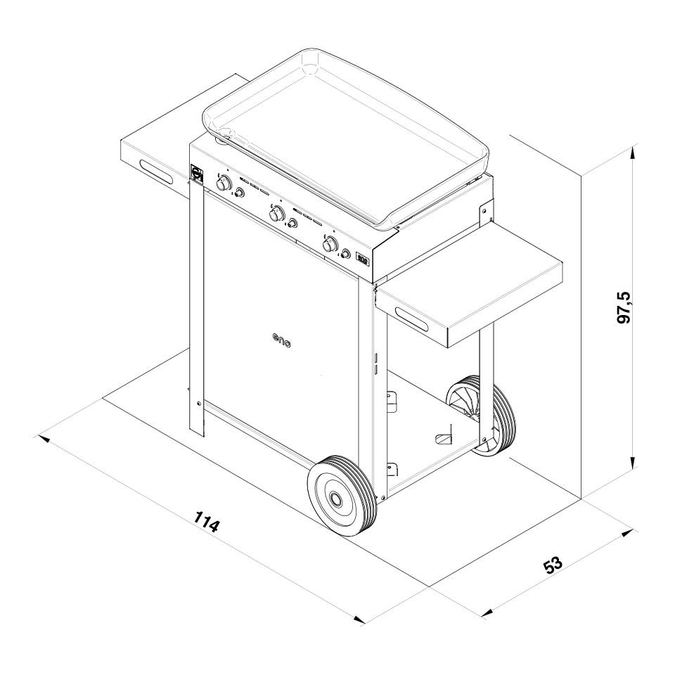 Eno - Combo plancha gaz Initial 65 - ENO - Imagen 5