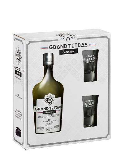 Bigallet - Bigallet - Coffret Genépi - 1 Genépi 20 cl et 2 verres - Imagen 1