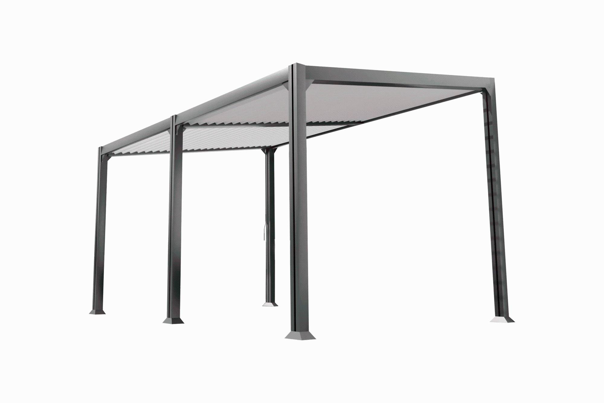Couleurs du monde - Pergola Adossée Aluminium - BRISBANE - Image 1