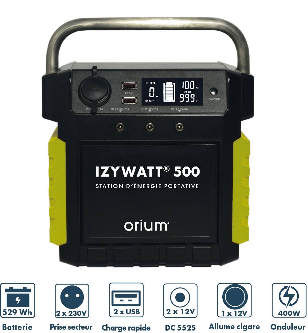 AIC International - Station d'énergie portative IZYWATT 500 - ORIUM - Image 1