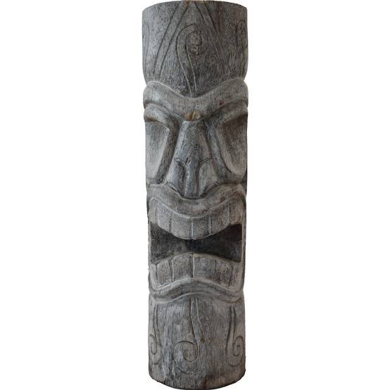 Décoriale - Tiki mauri cocotier cendré L.25 x l.27 x H.100 cm - Image 5