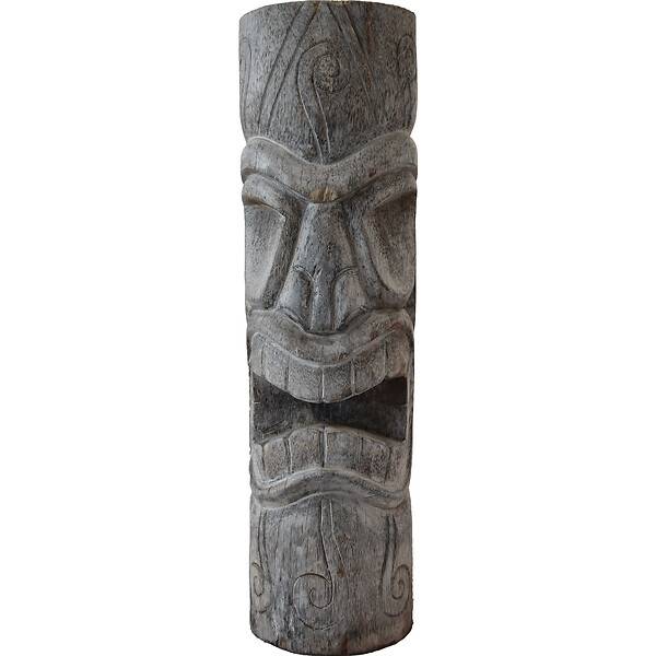 Décoriale - Tiki mauri cocotier cendré L.25 x l.27 x H.100 cm - Imagen 6