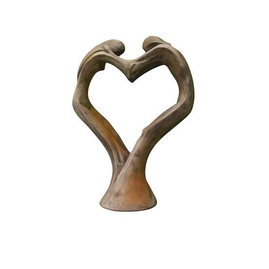 Statue Tristan & Iseult en cœur L.75 x l.30 x H.102 cm - Image 6