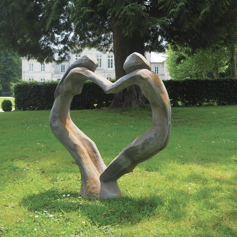 Statue Tristan & Iseult en cœur L.75 x l.30 x H.102 cm - Imagen 3