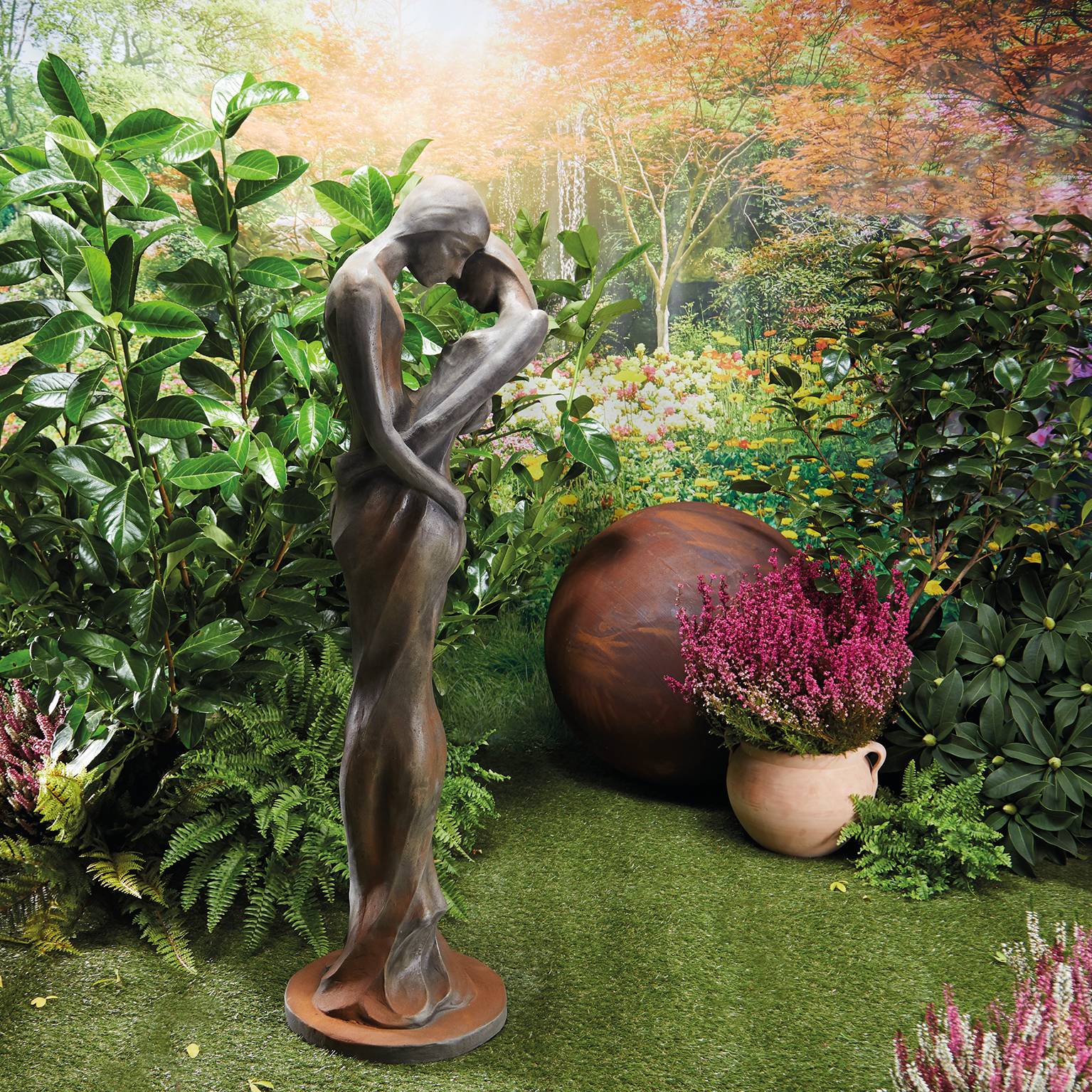 Décoriale - Statue Tristan & Iseult L.33 x l.33 x H.123 cm - Image 2