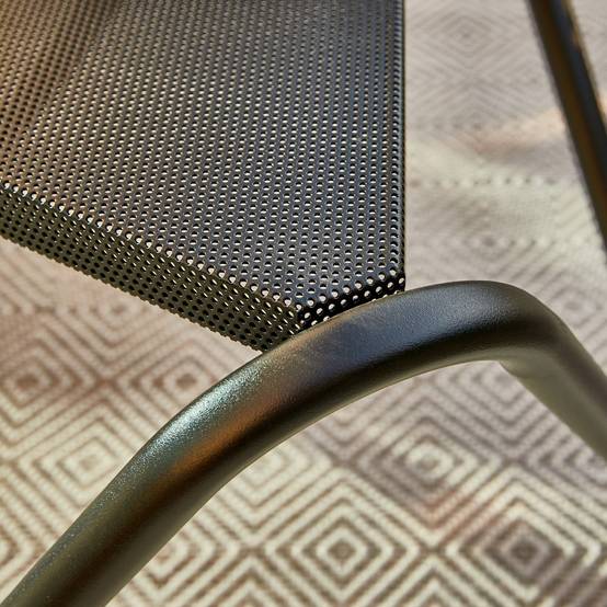 Lafuma-Mobilier - Table basse de jardin acier noir Vogue Lafuma Mobilier - Image 3