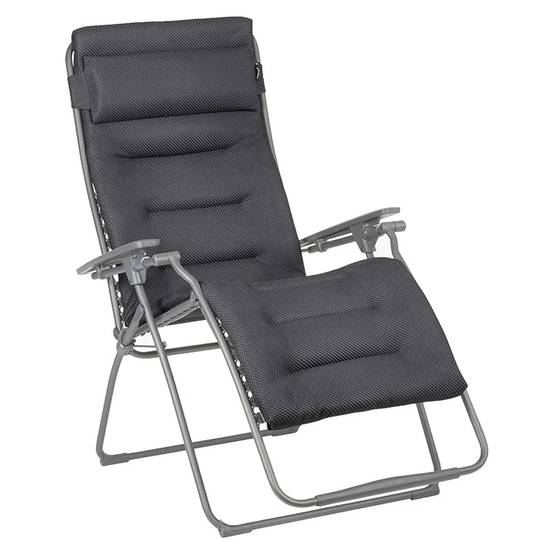 Lafuma-Mobilier - Fauteuil de jardin acier dark grey Futura Be Comfort XL Lafuma Mobilier - Image 1