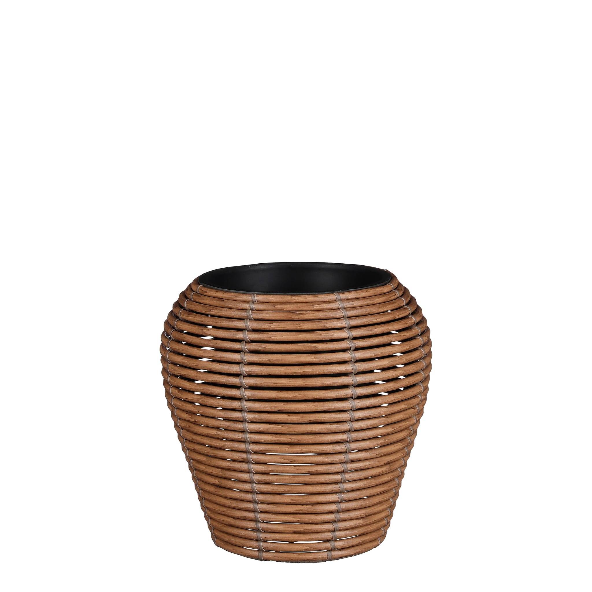 Mica Decorations - Mica Decorations Cesena pot ronde marron cl. -H28xØ 28cm