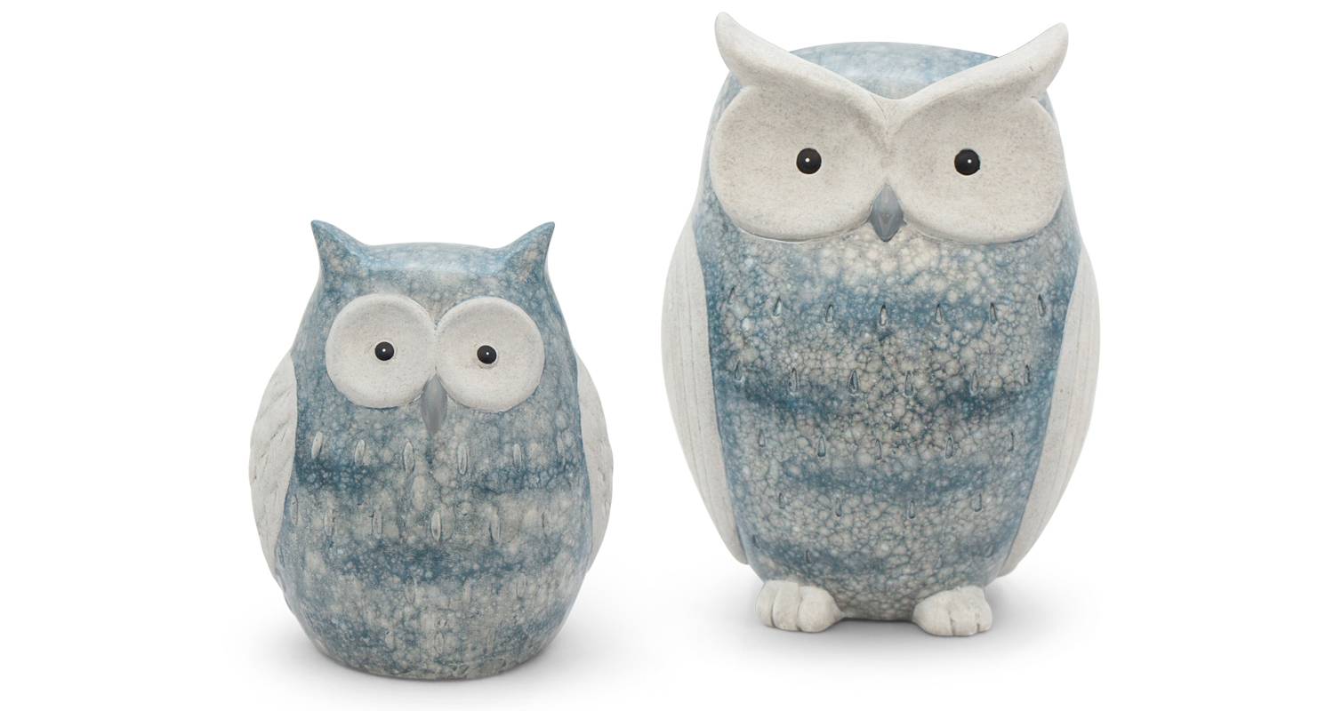 Garden ID - Garden ID - Hibou en céramique L.17 x l.14 x H.23 cm - Imagen 3