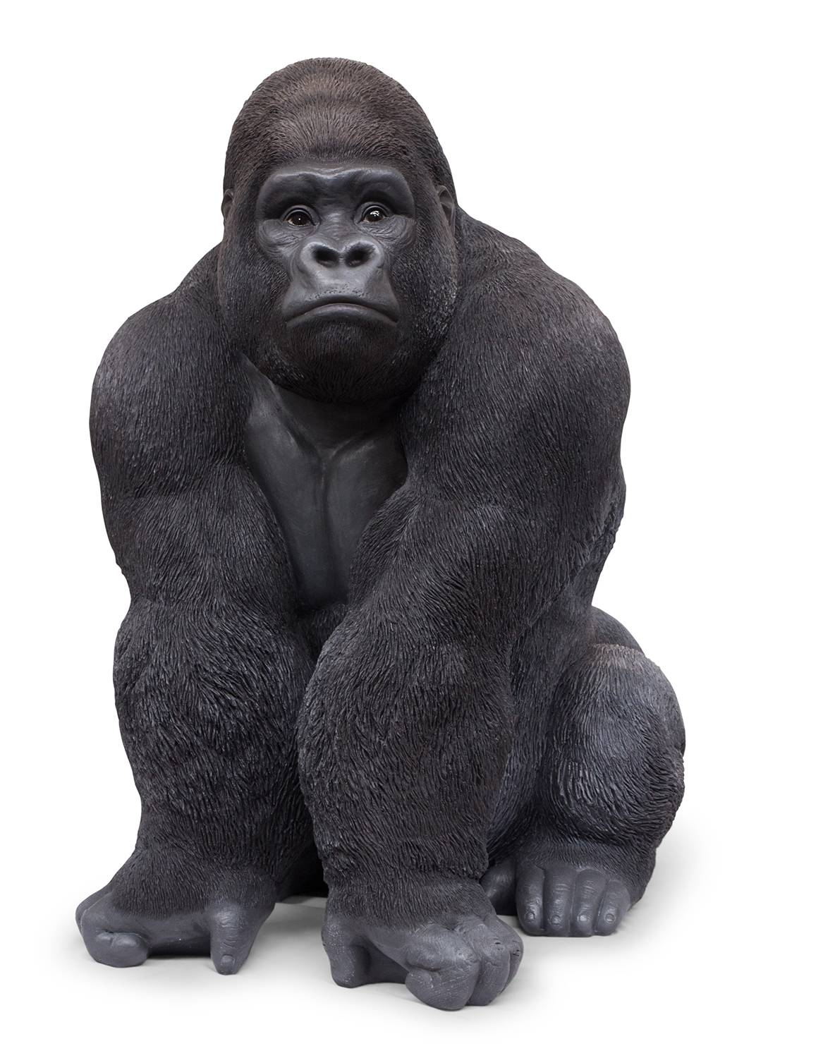 Garden ID - Gorille en polyrésine L.90 x l.73 x H.107 cm - Jardiland