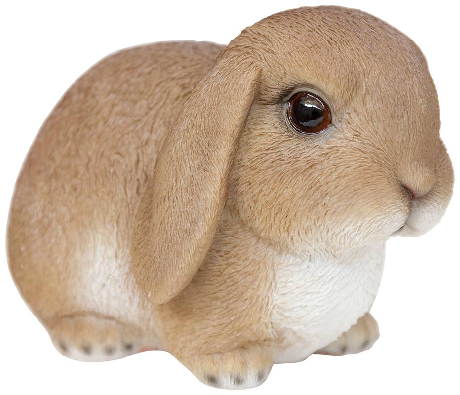 Garden ID - Petit lapin marron polyrésine L.16,5 x l.10 x H.10,5 cm - Image 1
