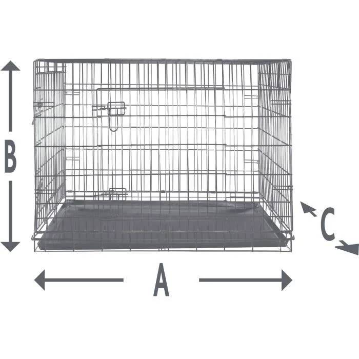 Cage de transport pour chien 116 × 86 × 77 cm - TRIXIE - Image 2