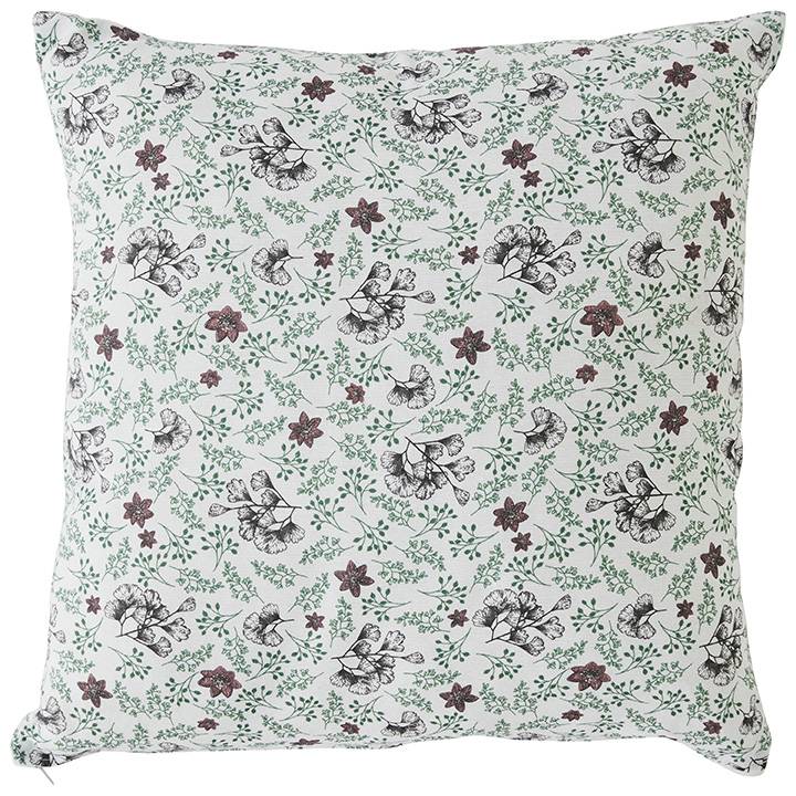 Ecloz - Coussin déco multico coloris gingko L.40 x l.40 x H.10 cm - Image 1