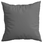 Ecloz - Ecloz - Coussin déco unico coloris ardoise L.40 x l.40 x H.10 cm