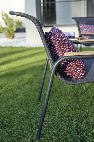 Fermob - Fauteuil de jardin acier textilène carbone Coolside Lounge Fermob - Image 2