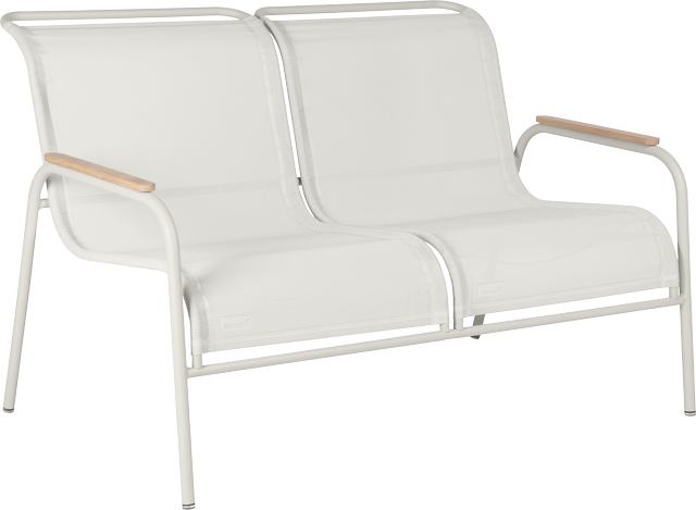 Banquette 2 places coolside Fermob gris argile - Image 1