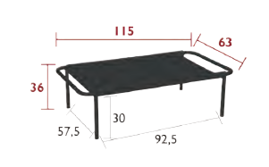 Fermob - Table basse de jardin rectangle acier carbone Coolside Fermob - Image 4