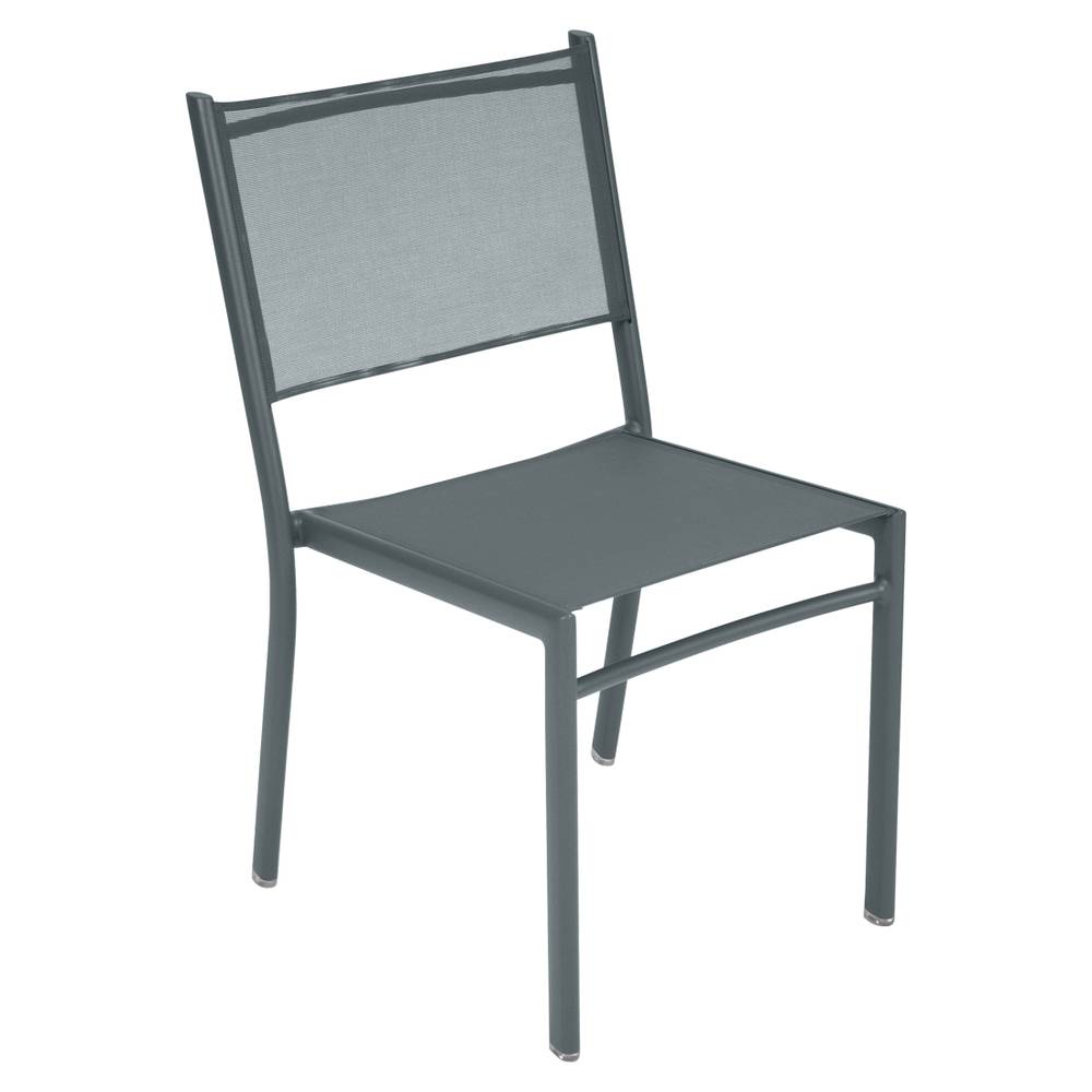 Fermob - Chaise de jardin alu textilène piment Costa Fermob