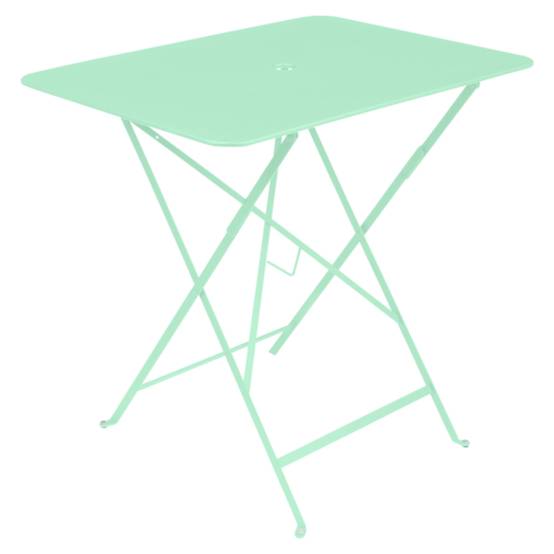 Table de jardin pliante acier 2 personnes 77x57cm vert opaline Bistro Fermob - Image 1
