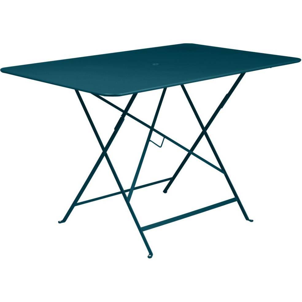 Fermob - Table de jardin rectangulaire pliante acier bleu acapulco 6 personnes Bistro Fermob - Image 4
