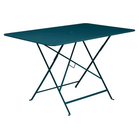 Fermob - Table de jardin rectangulaire pliante acier bleu acapulco 6 personnes Bistro Fermob - Image 5