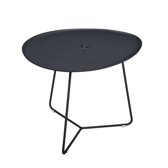 Fermob - Table basse de jardin ronde acier carbone Cocotte Fermob - Image 1