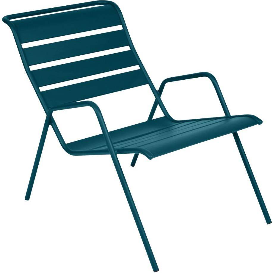 Fermob - Fauteuil de jardin bas acier bleu acapulco Monceau Fermob - Image 6