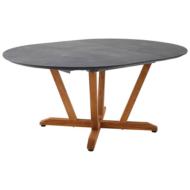 Les jardins® - Les jardins - Table ronde extensible Jepara L.135/185 x l.135 cm - Imagen 1