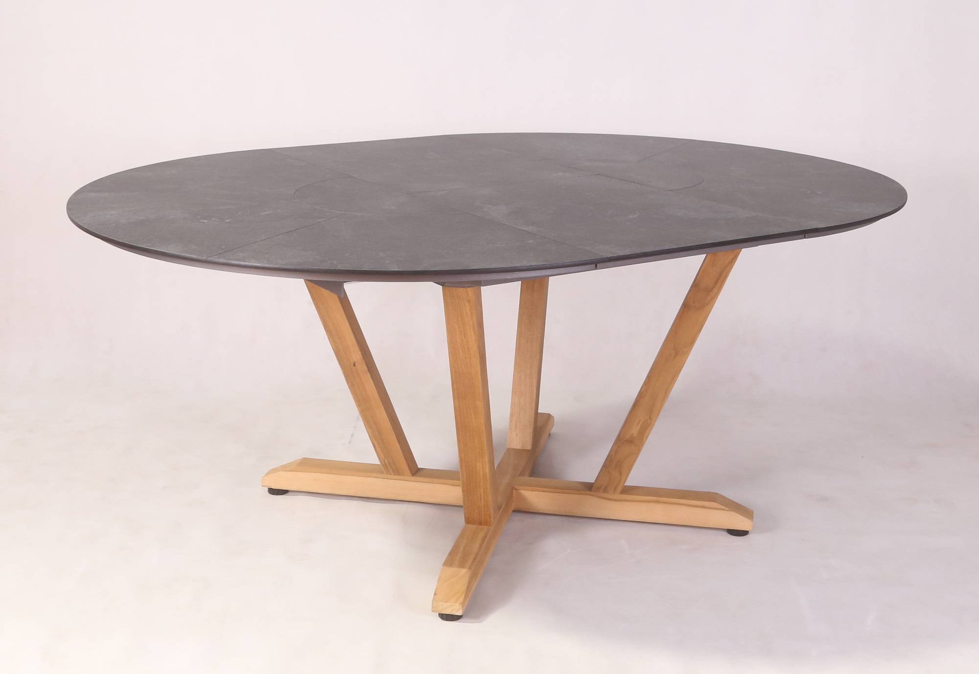 Les jardins® - Les jardins - Table ronde extensible Jepara L.135/185 x l.135 cm - Imagen 4