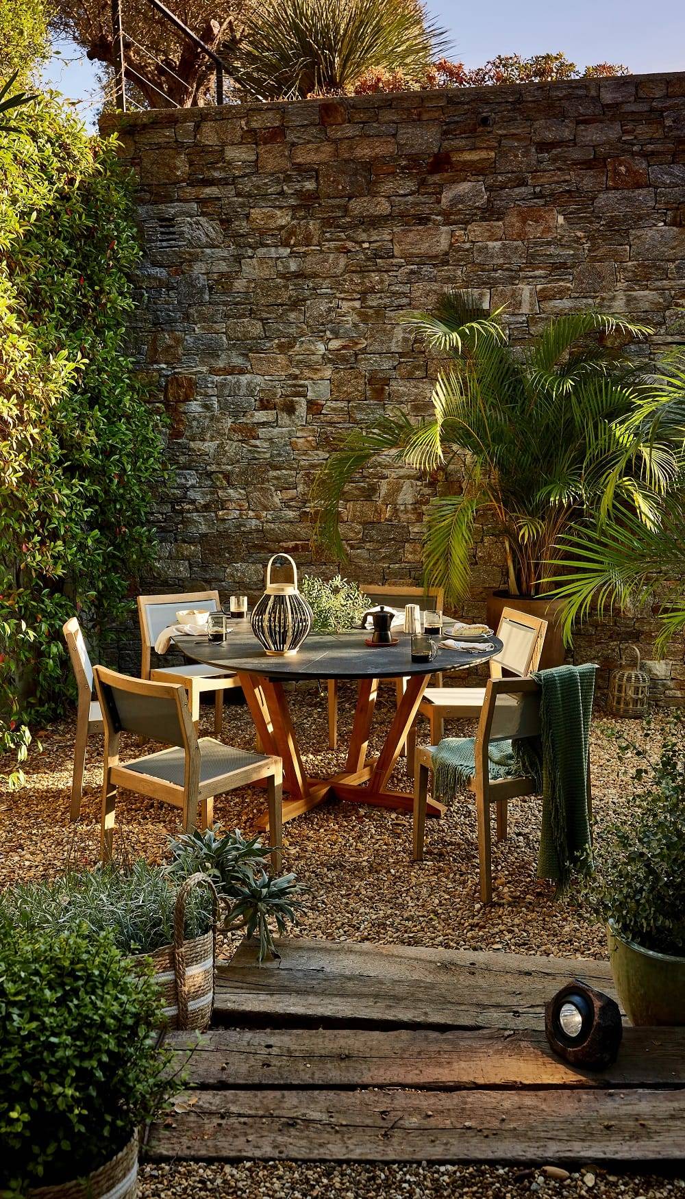 Les jardins® - Les jardins - Table ronde extensible Jepara L.135/185 x l.135 cm - Imagen 5