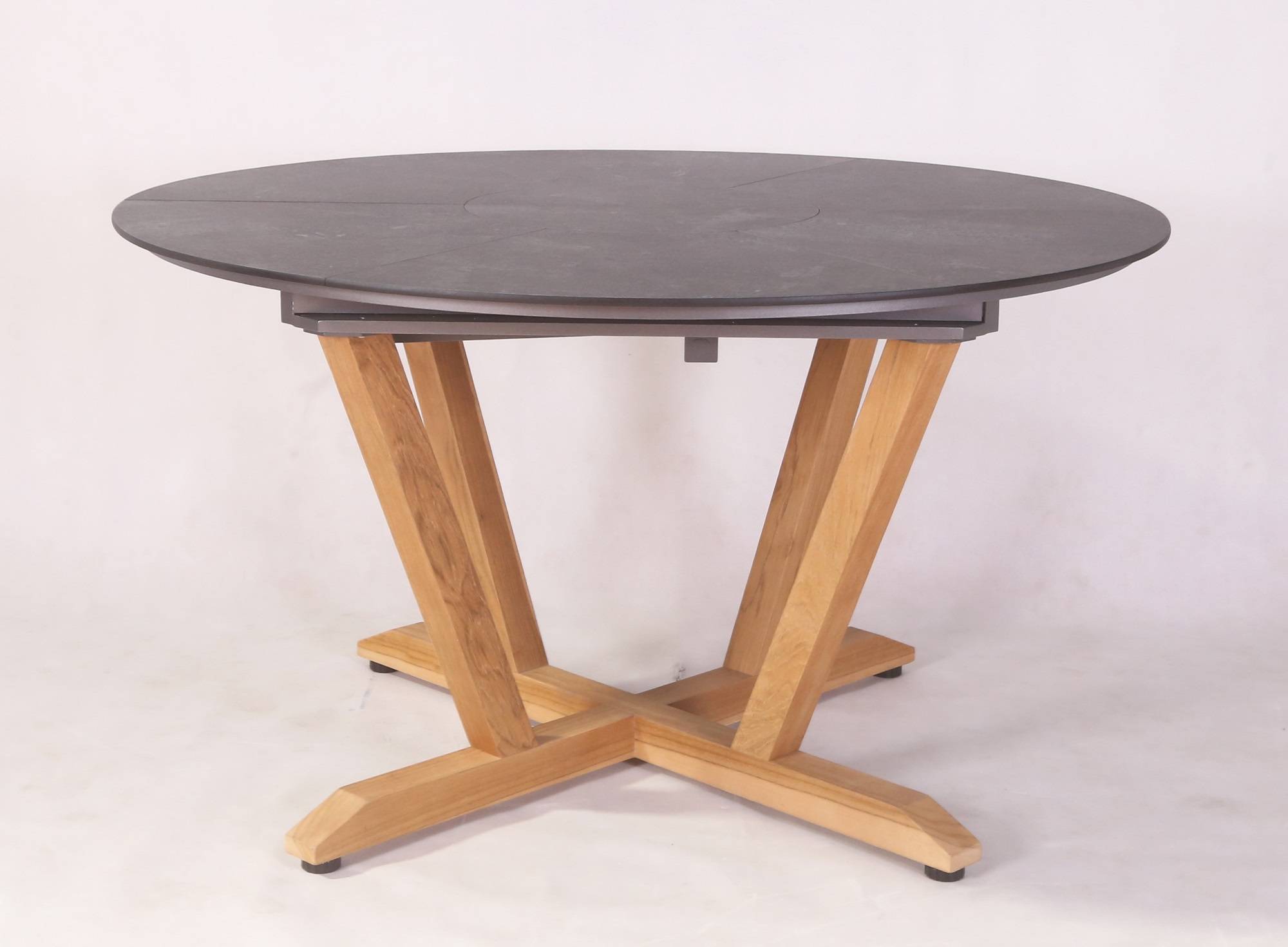 Les jardins® - Les jardins - Table ronde extensible Jepara L.135/185 x l.135 cm - Imagen 3