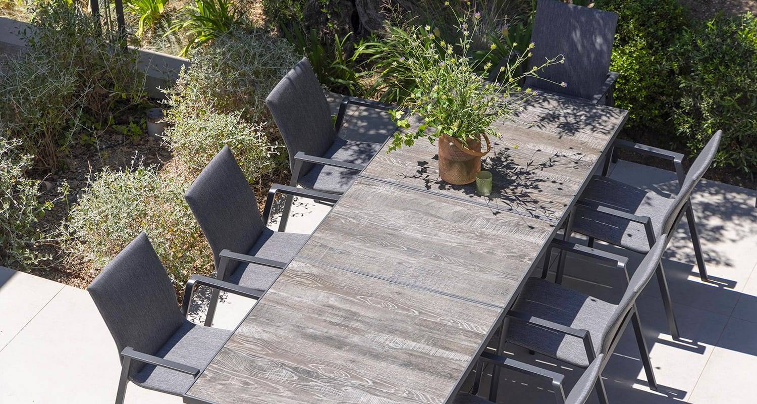 Les jardins® - Mesa extensible Ceramo L.180/240 x l.92 x H.75 cm - Imagen 5